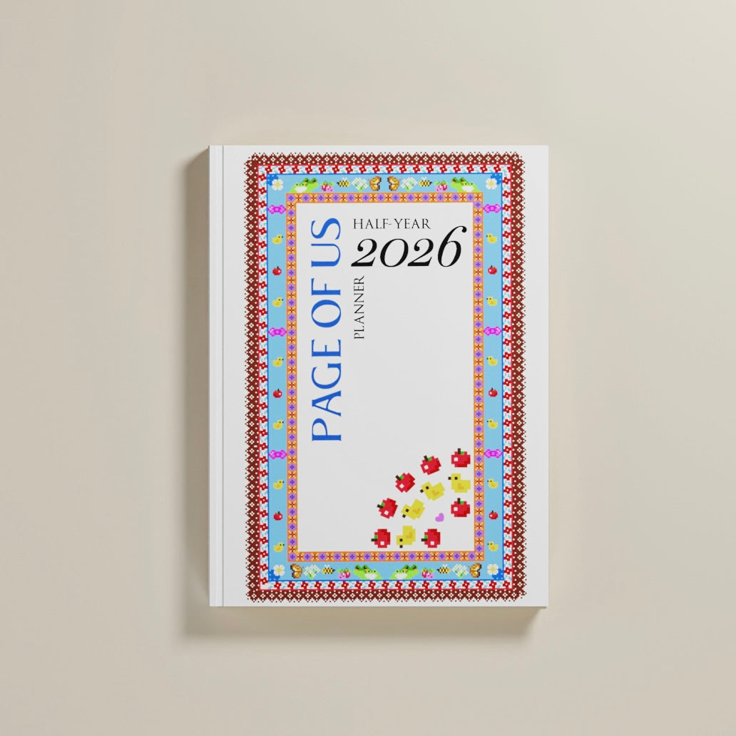 Mosaic of Days — 2026 Undated Half-Year Planner (136 × 185 mm / 5.35″ × 7.28″)